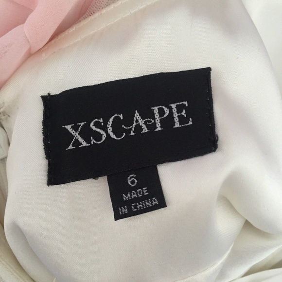 Xscape Gem Embellished Bodice Halter Dress Sz 6 - Picture 8 of 10